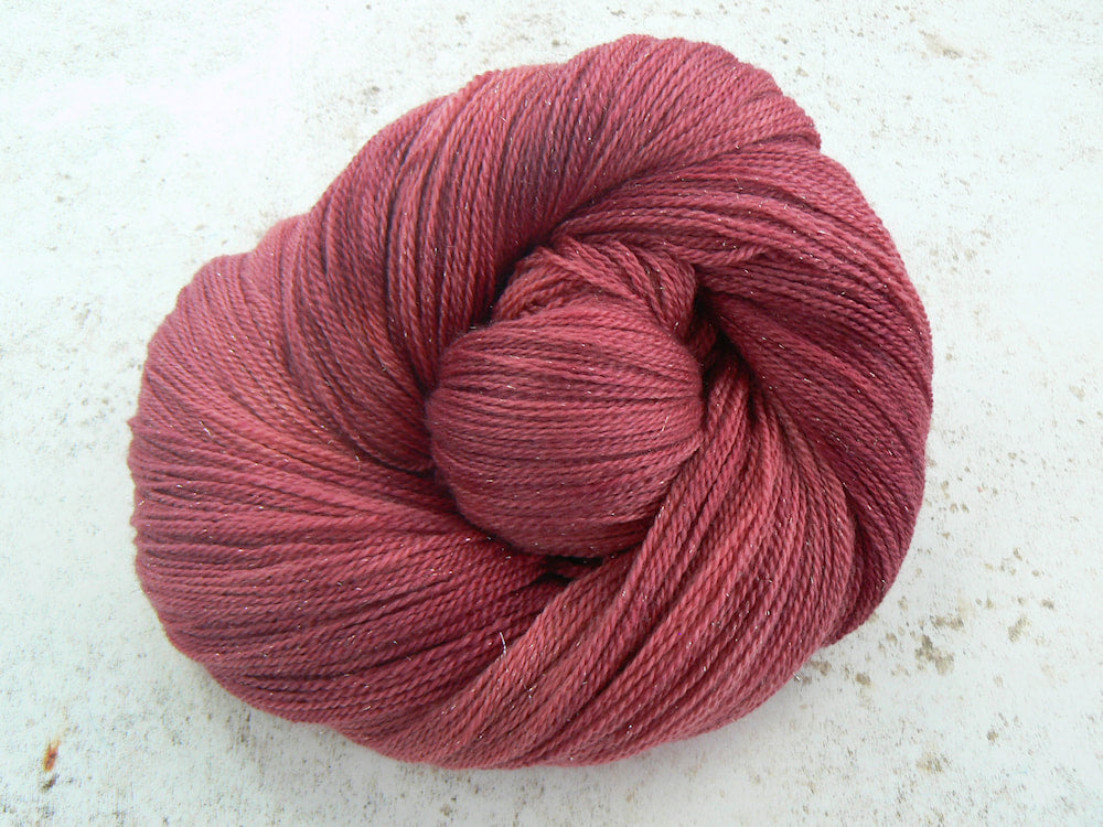 Red Velvet Rose, Merino Silk Sparkle Lace (SPL)
