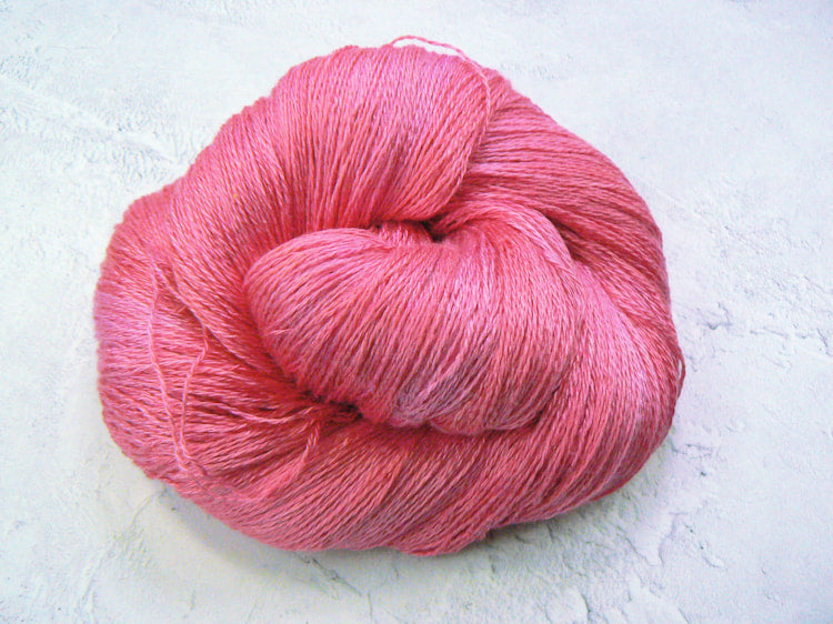 Geranium Pinks, Mulberry Silk Lace