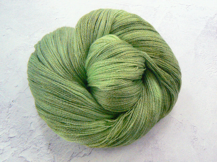 Lovely Leaves, Suri Alpaca Merino Silk Fine (AML)