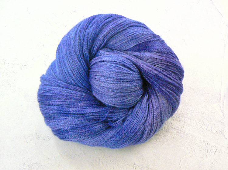 Blue Columbine, Baby Alpaca Silk Cashmere Lace
