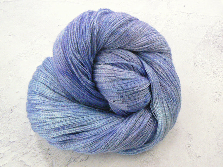 Iris Under a Summer Sky, Alpaca Silk Cashmere Sparkle Lace