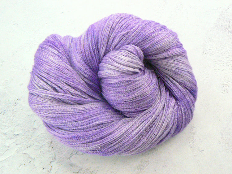 Lavender by Moonlight, Alpaca Silk Cashmere Sparkle Lace