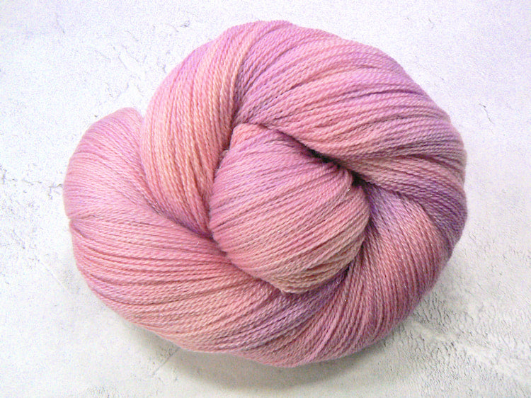 Sweet Peas, Merino Silk Sparkle Lace (SPL)