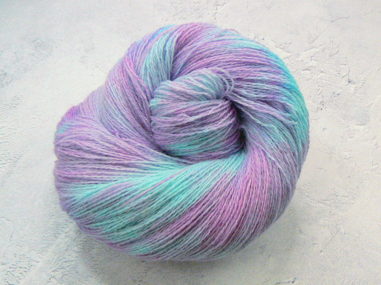 Pale Lavender Sky, Lambswool Alpaca Lace (LAL)