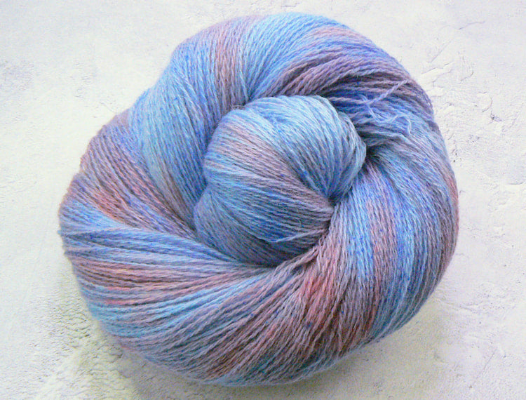 Red Sky in the Morning, Lambswool Alpaca Lace (LAL)