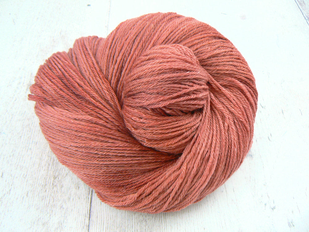Soft Mahogany, Merino, Cashmere and Rose 4-ply (RCS)