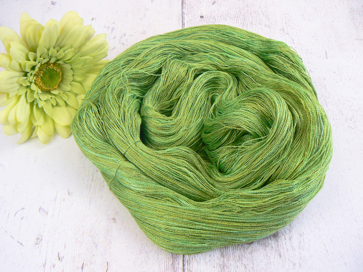 Fern Green, Fine Spun Silk Lace (SLL)