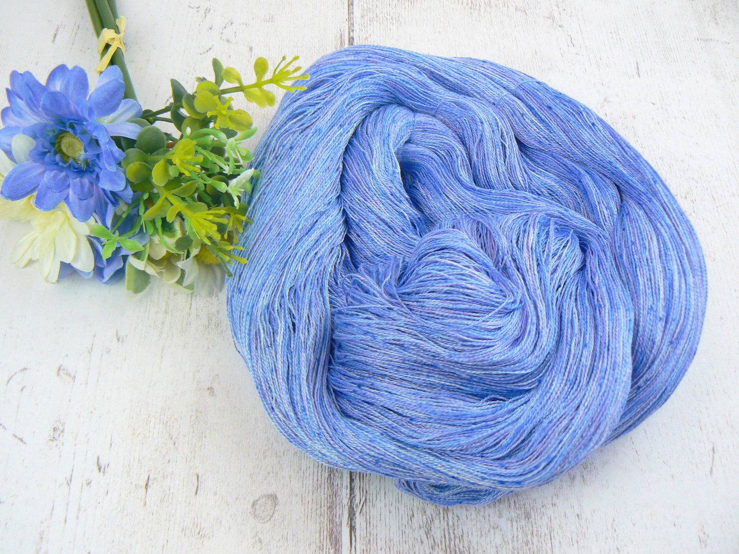 Iris Under a Summer Sky, Fine Spun Silk Lace (SLL)