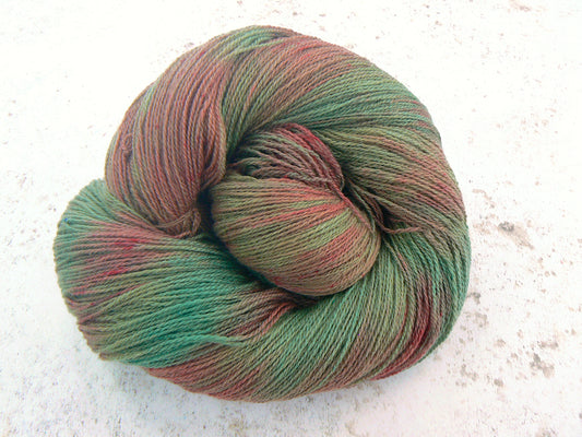 Red Deer on the Moors, Merino Cashmere Silk Fine Lace