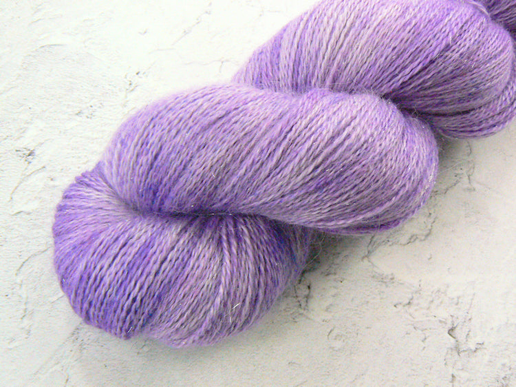 Lavender by Moonlight, Alpaca Silk Cashmere Sparkle Lace (APL)