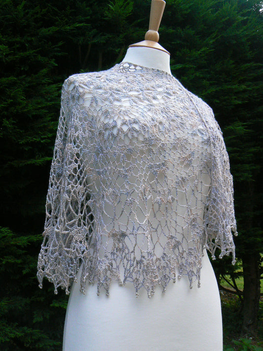 Nicole Crochet Shawl Kit - Silky Merino Lace