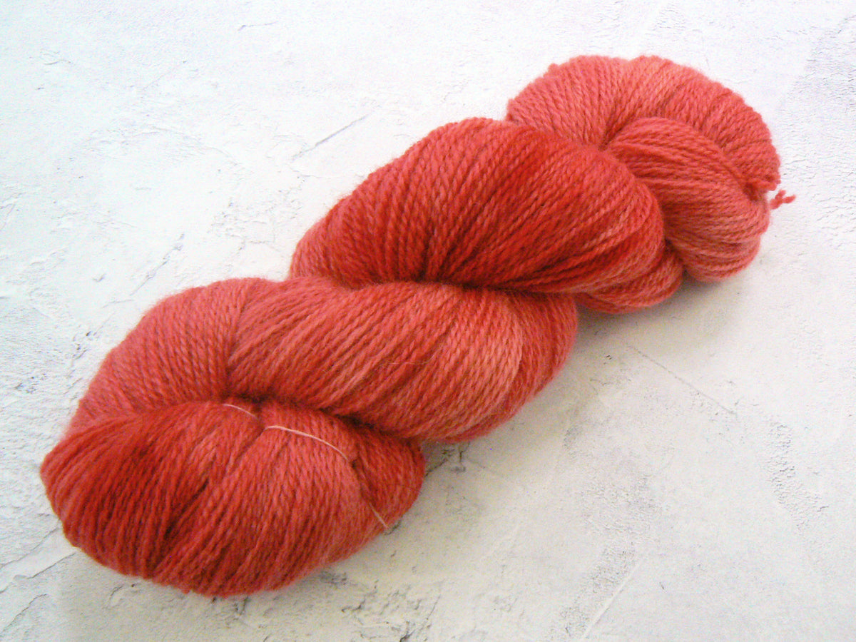 Perfectly Poppy, Blue Faced Leicester 4-ply