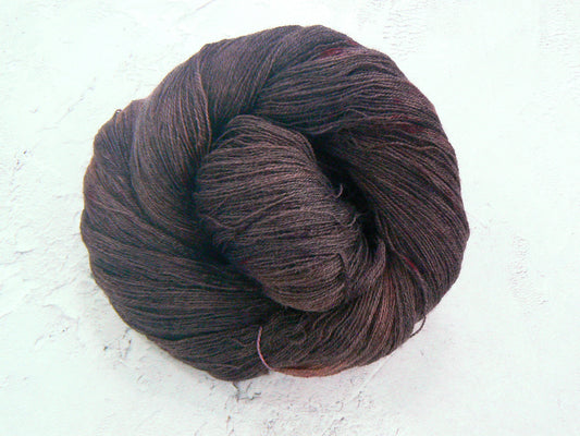 Purple Grape, Wool Silk Cobweb Lace (WIL)