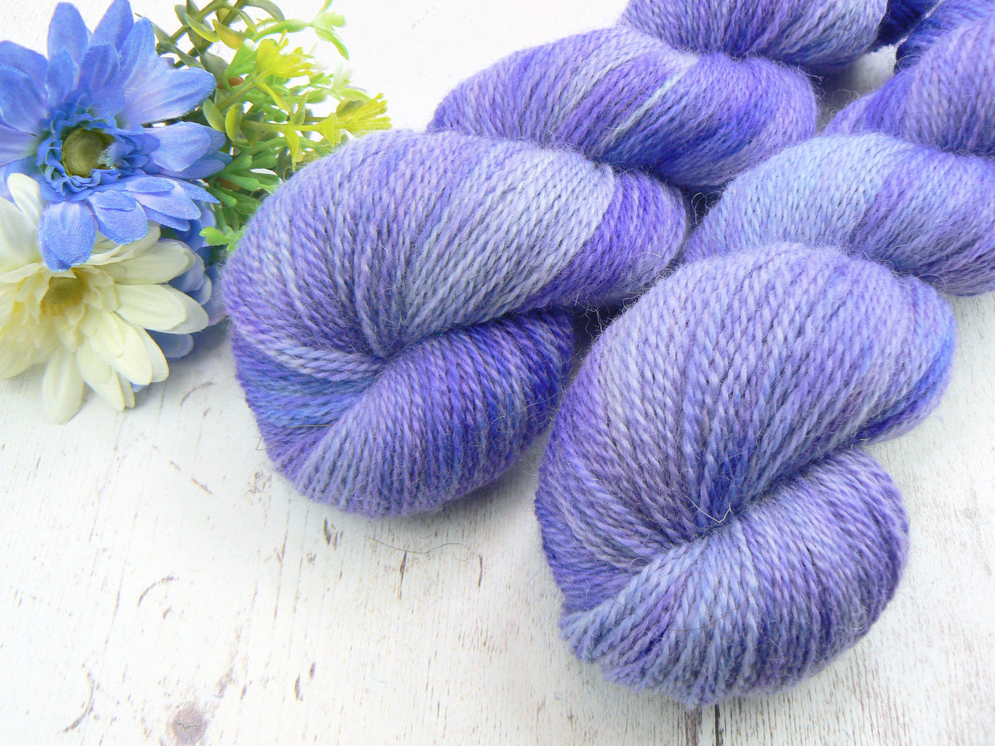 Heathered Sky, Blue Faced Leicester Mohair 4-ply (MFS)