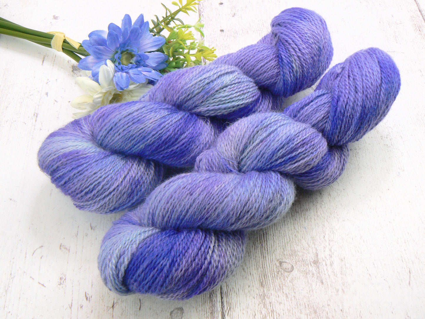 Heathered Sky, Blue Faced Leicester Mohair 4-ply (MFS)