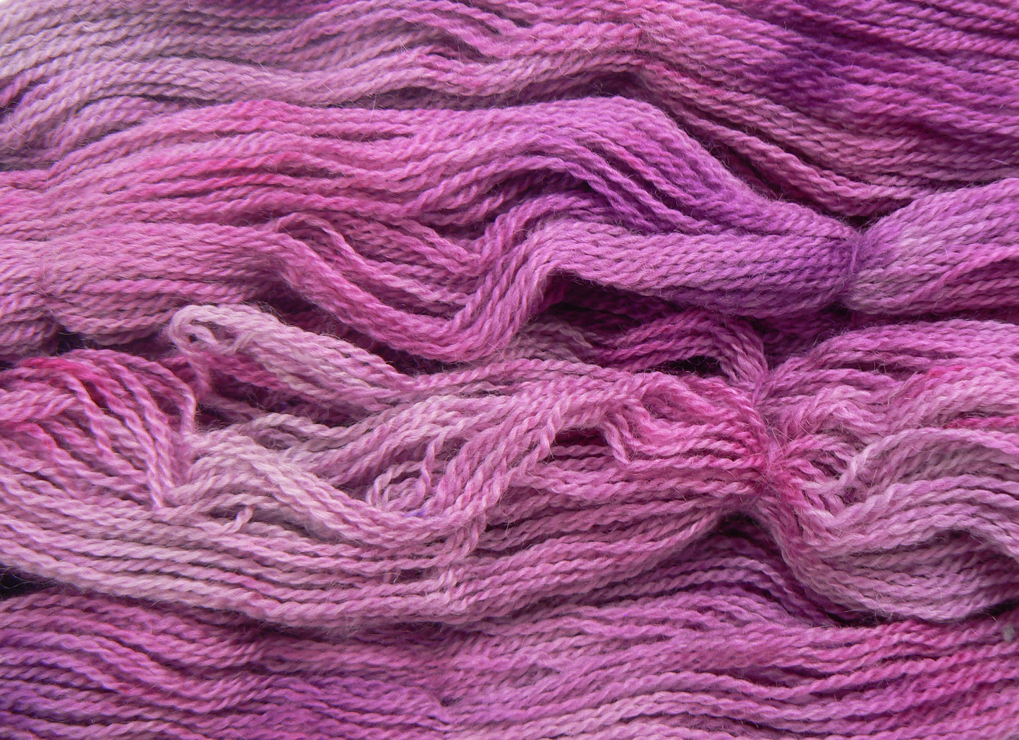 NEW COLOURWAY: Brambles in the Pink, Blue Faced Leicester Mohair 4-ply (MFS)