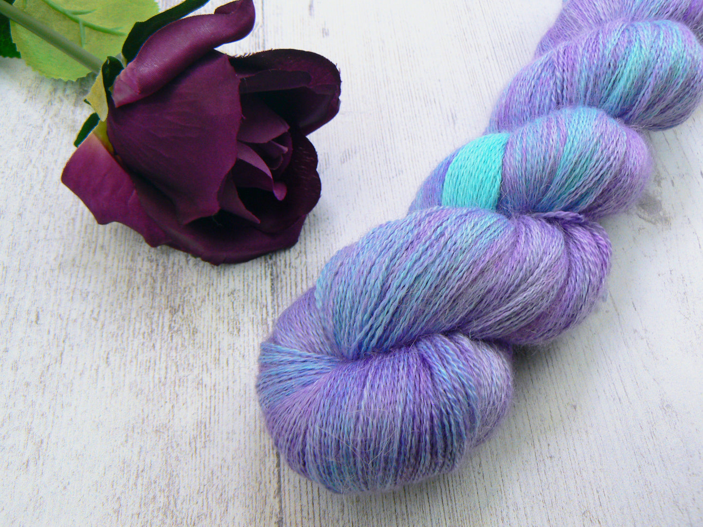 Summer Garden, Alpaca Silk Cashmere Fine Lace