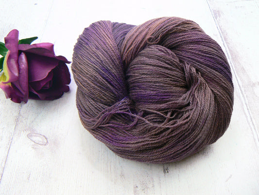 Blueberry Thrill, Merino Cashmere Silk Fine Lace