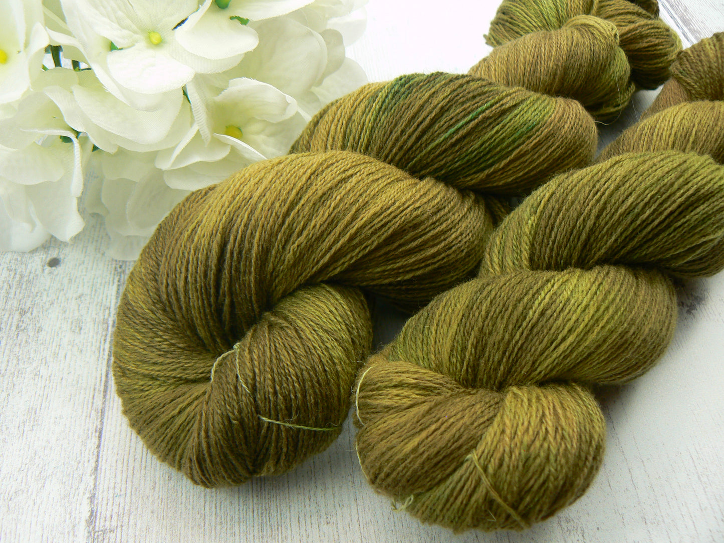 Fern Green, Merino Cashmere Silk Fine Lace