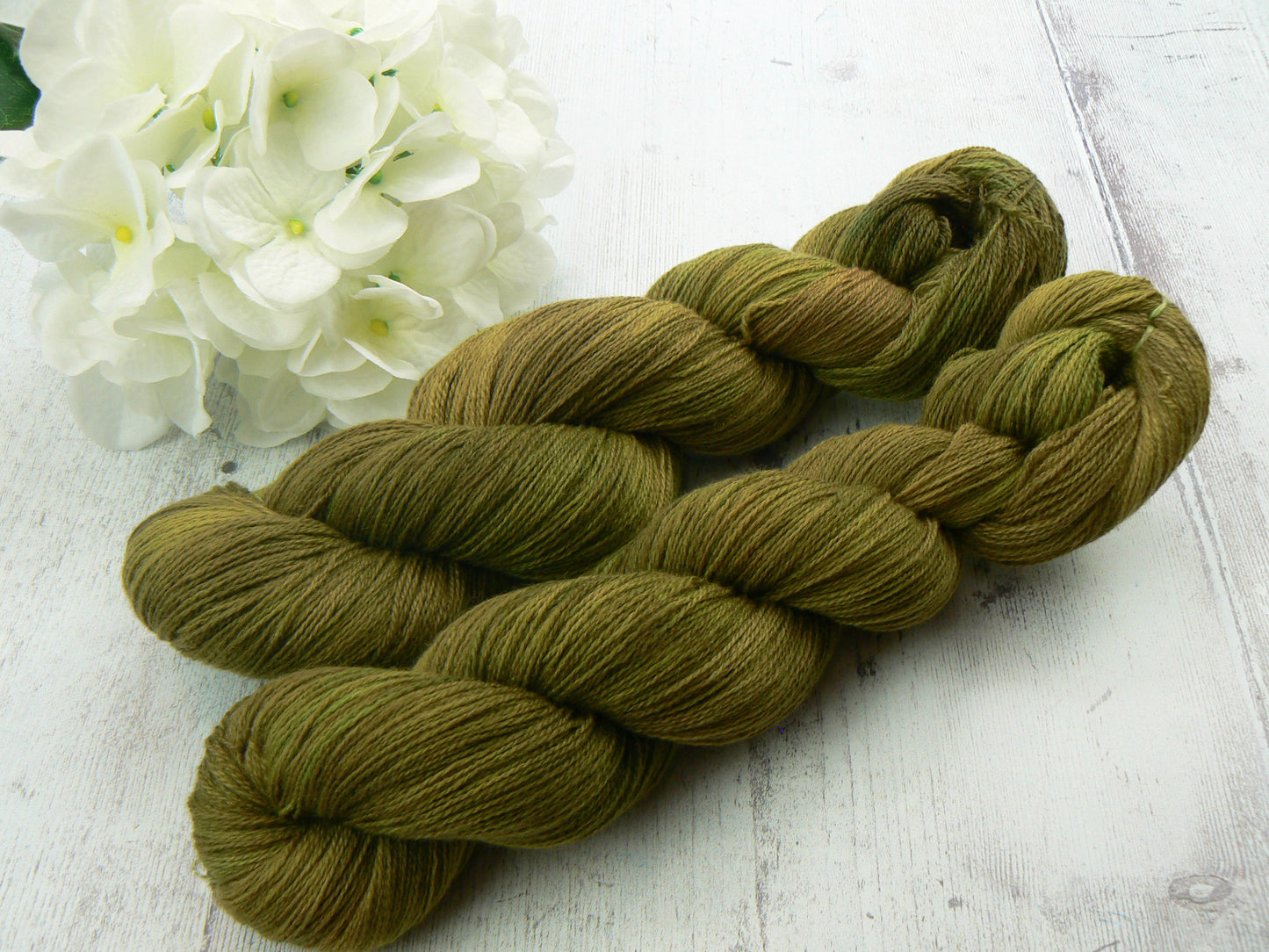Fern Green, Merino Cashmere Silk Fine Lace