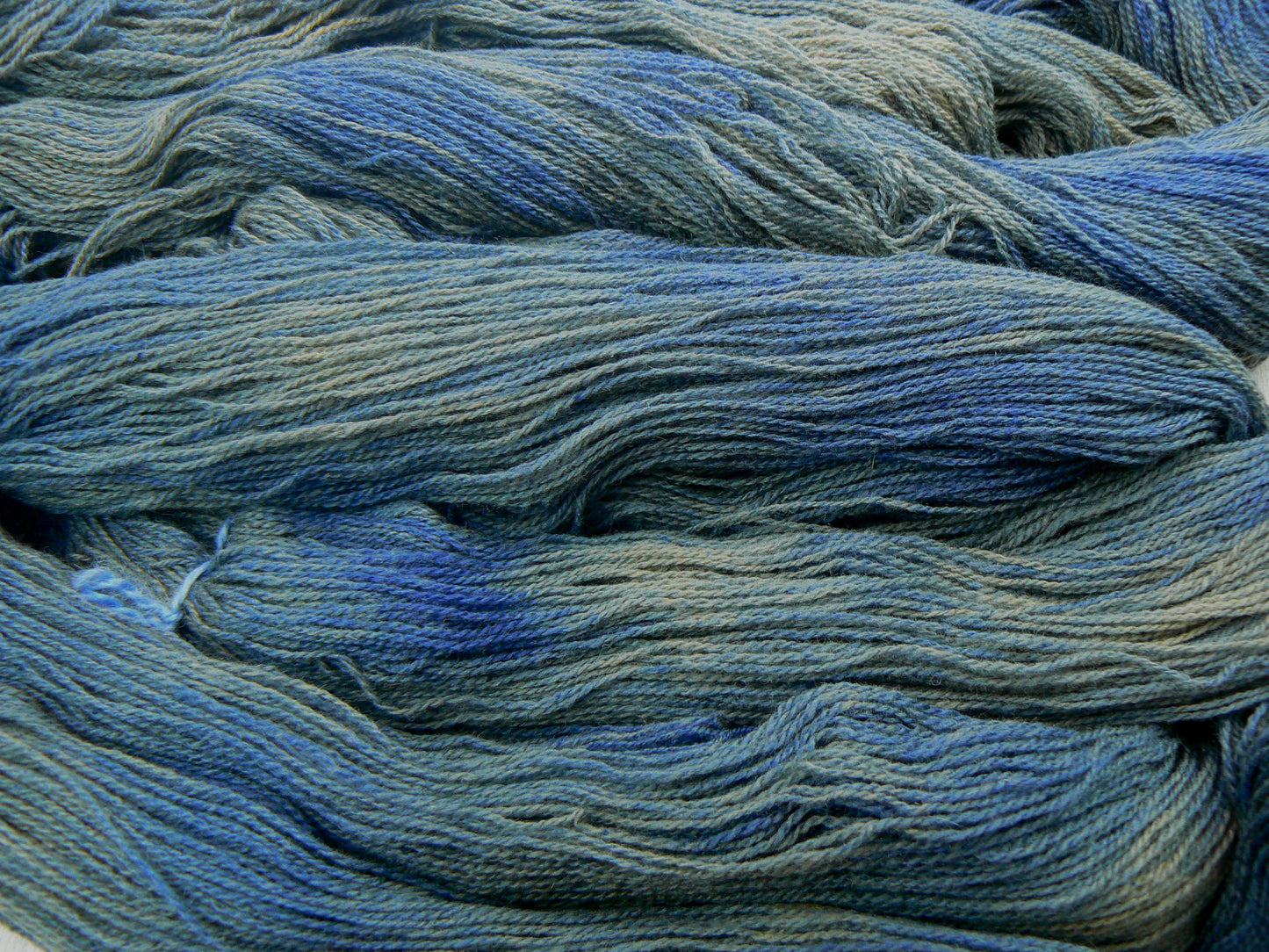 Blue Shadows, Merino Cashmere Silk Fine Lace
