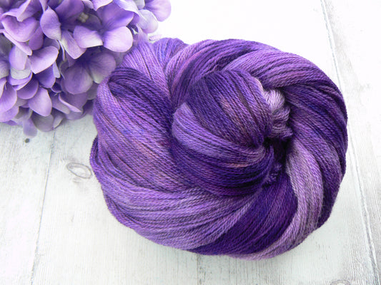Purple Starlight, Falklands Cormo Wool Lace