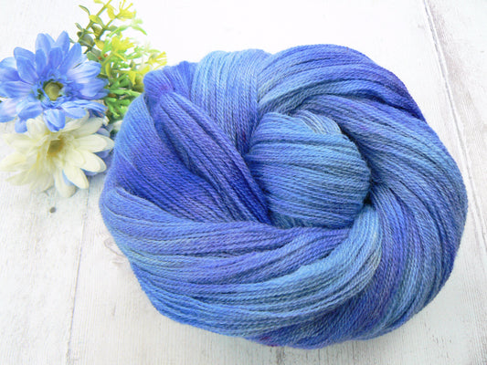 Cornflower Blues, Falklands Cormo Wool Lace