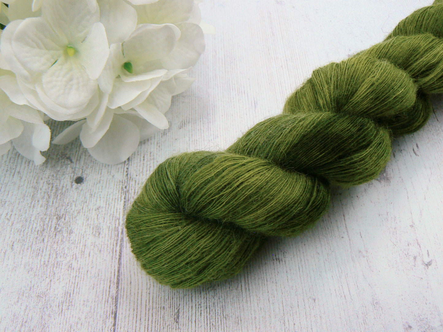 Rich Moss Green, Shetland Cobweb Lace