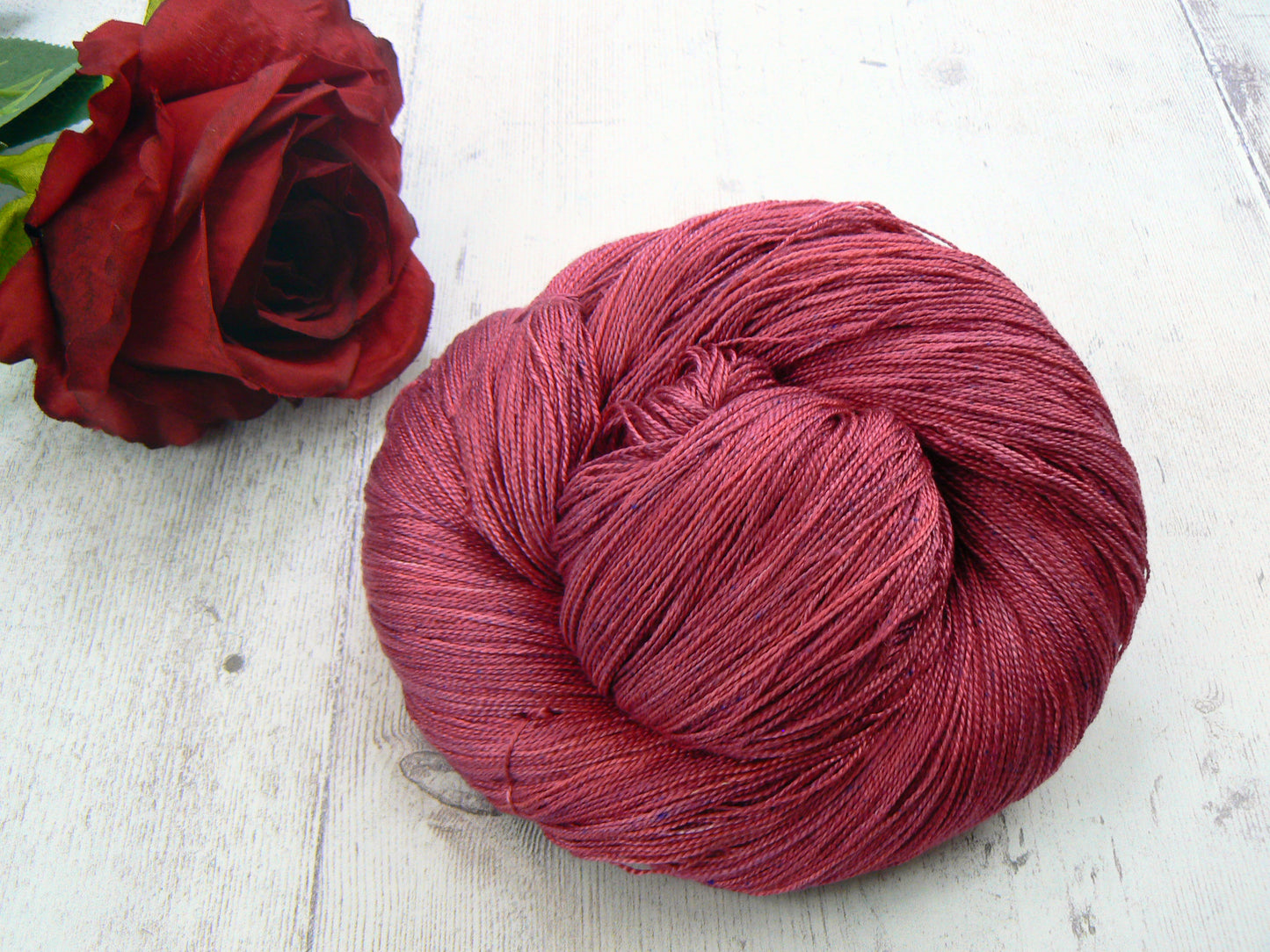 Clover in Shadow, Spun Silk Lace