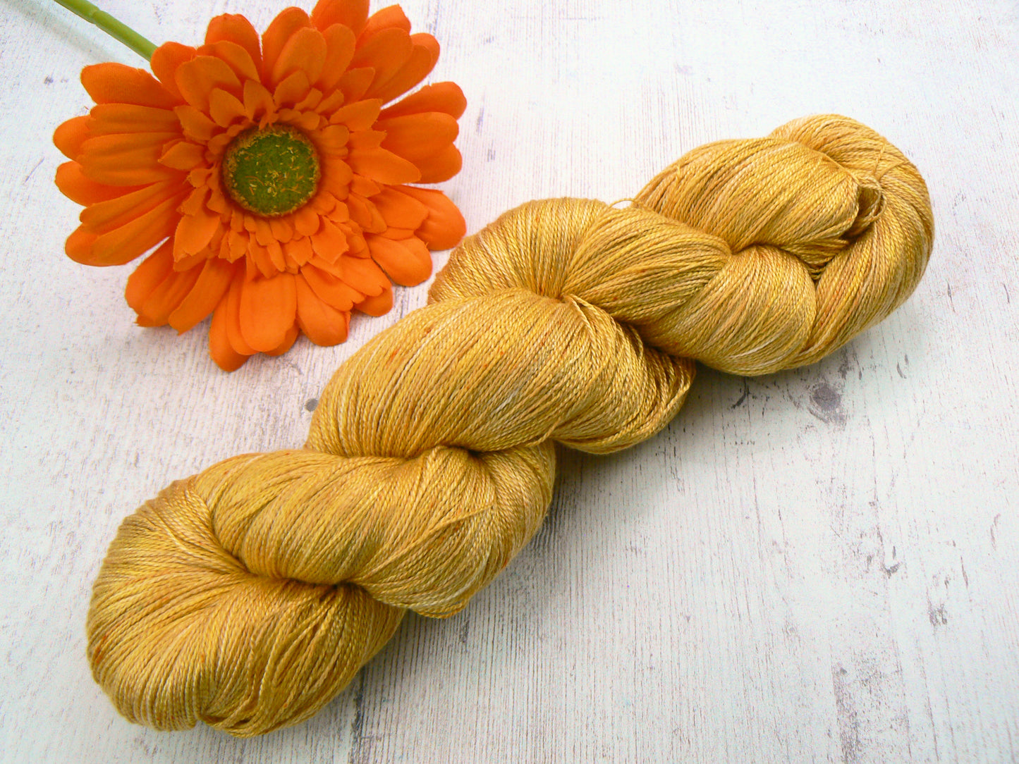 Yellow Ochre, Spun Silk Lace