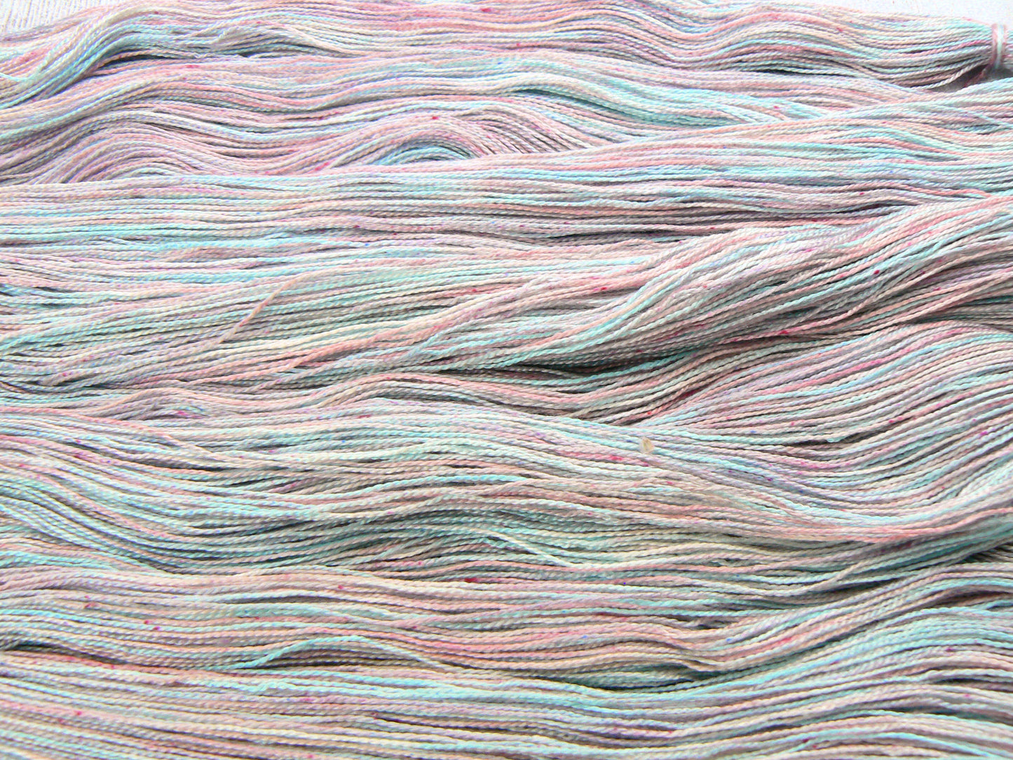 NEW COLOURWAY: Frosted Petals, Spun Silk Lace