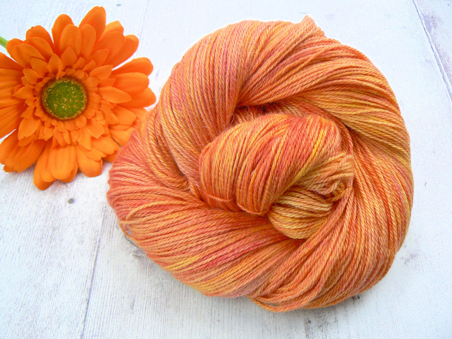 NEW COLOURWAY: Sunflower Song, Baby Alpaca Silk Cashmere 4-ply