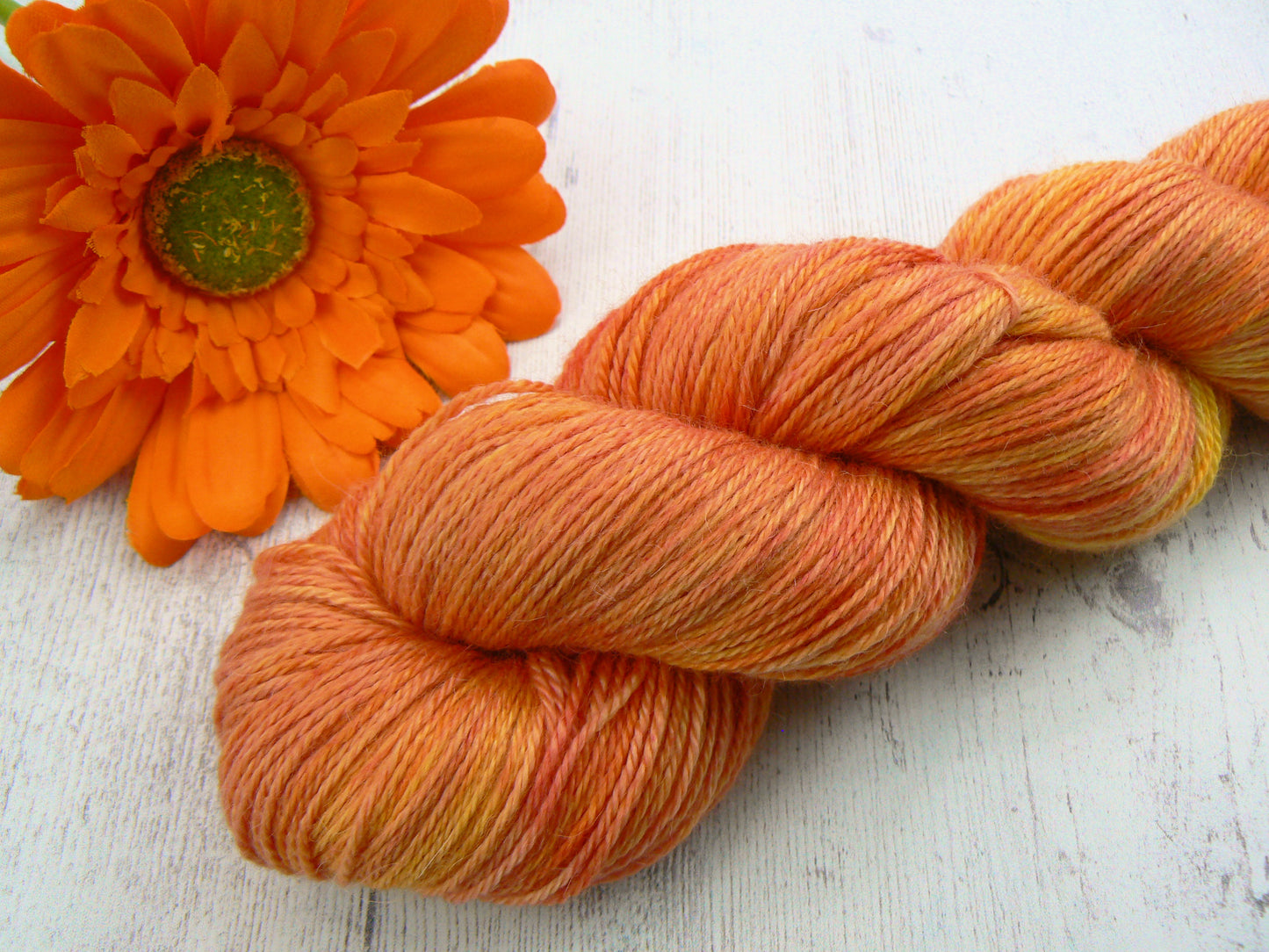 NEW COLOURWAY: Sunflower Song, Baby Alpaca Silk Cashmere 4-ply