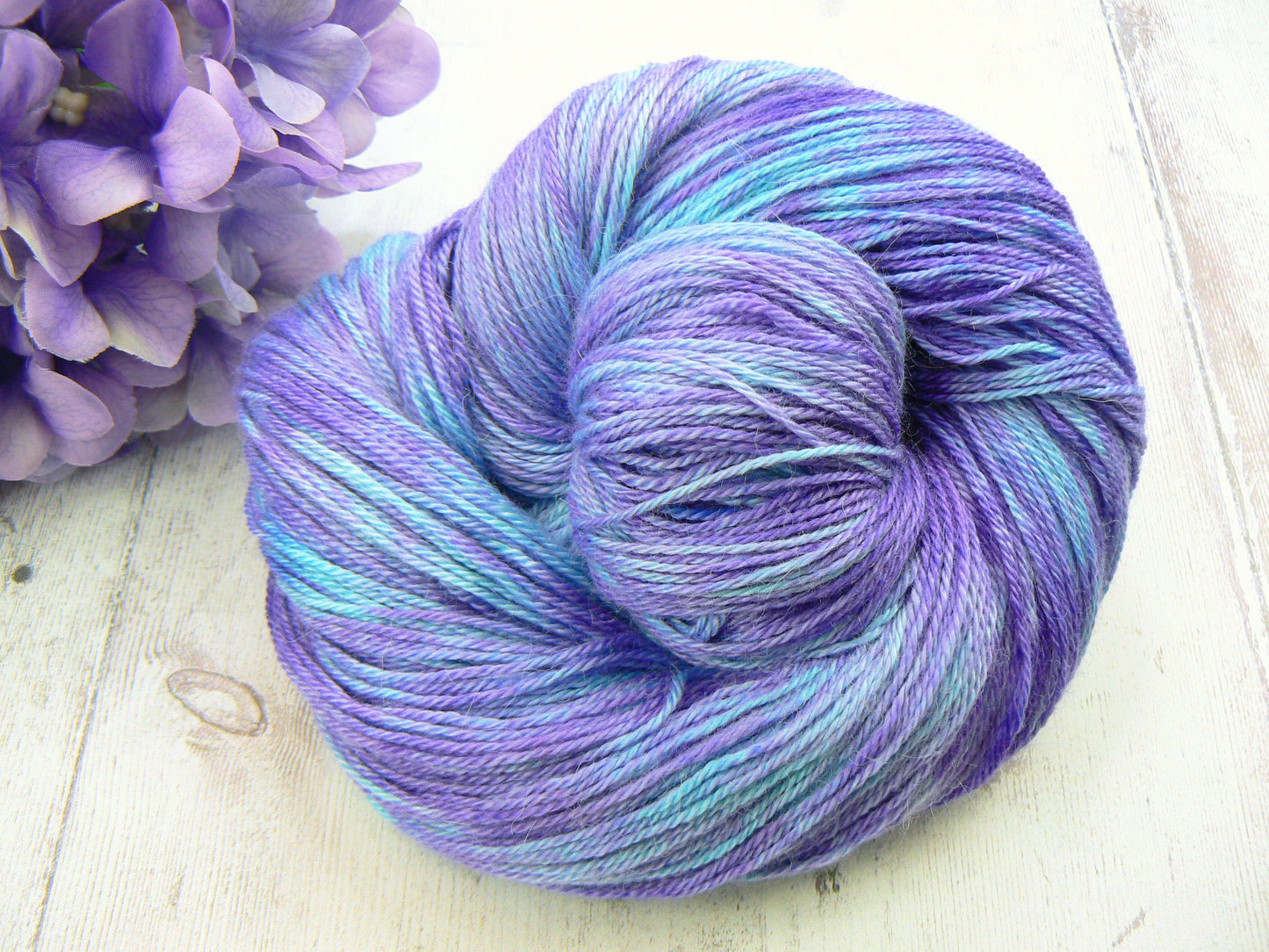 NEW COLOURWAY: Heather in the Mist, Baby Alpaca Silk Cashmere 4-ply