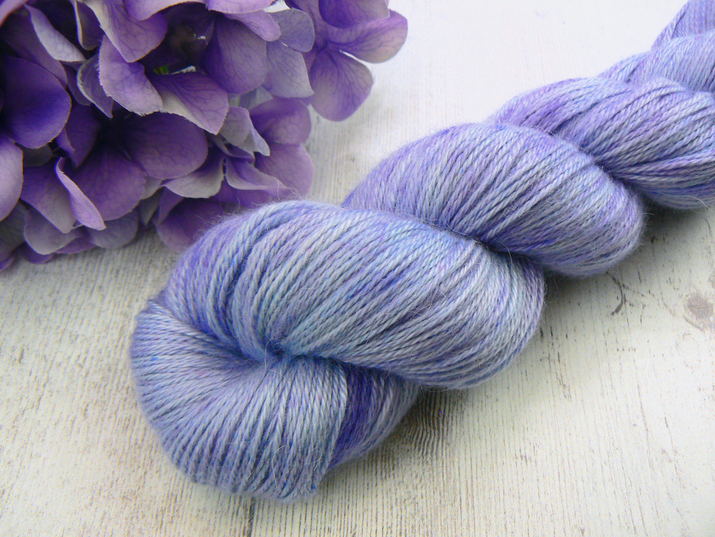 Lilac Shimmer, Baby Alpaca Silk Cashmere 4-ply