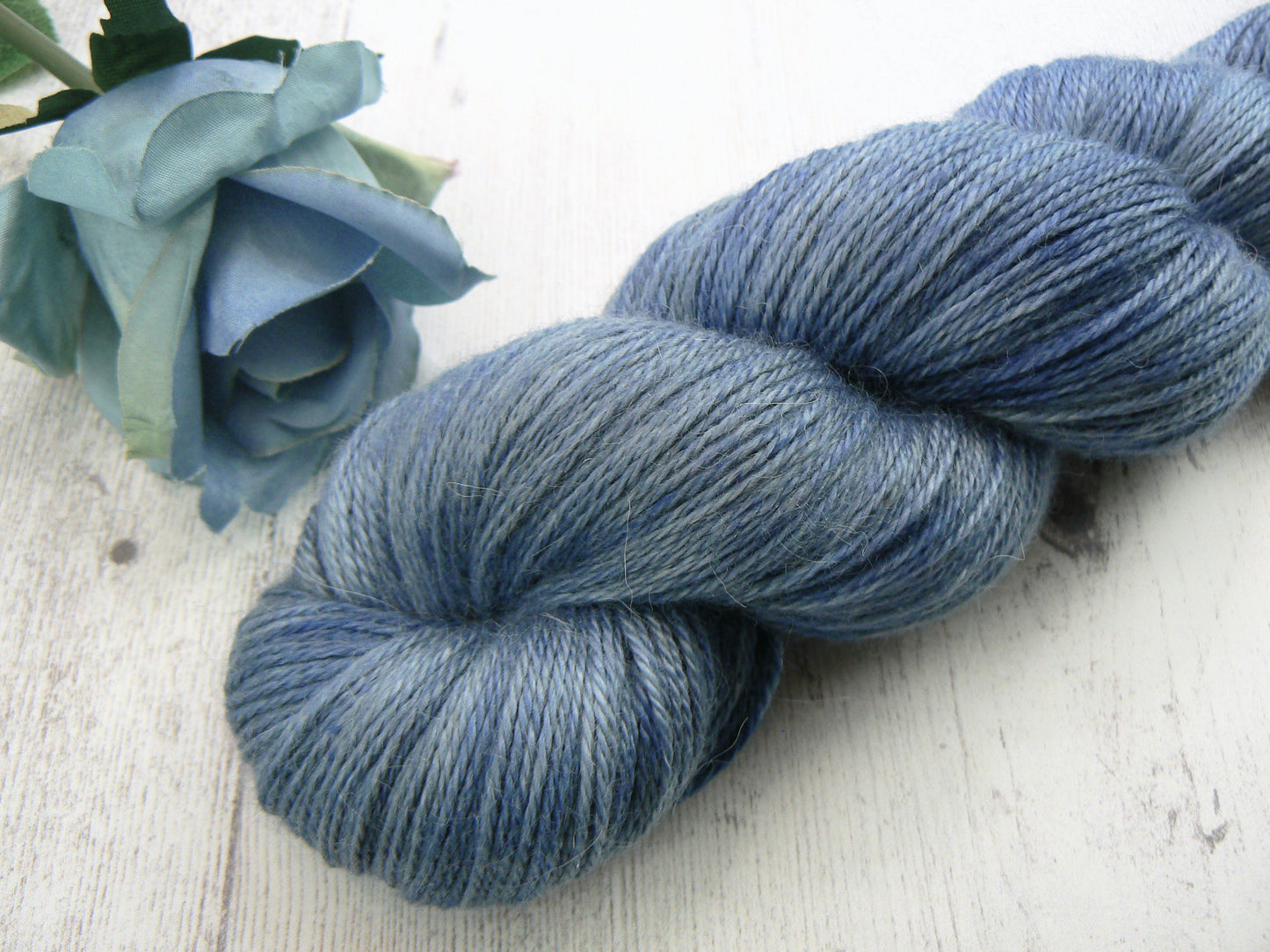 It's a Blue World, Baby Alpaca Silk Cashmere 4-ply