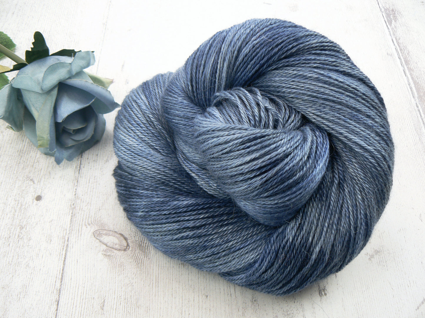 It's a Blue World, Baby Alpaca Silk 4-ply