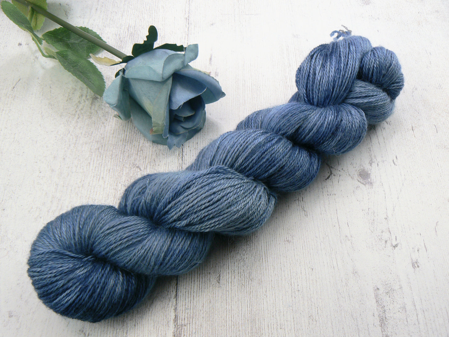 It's a Blue World, Baby Alpaca Silk 4-ply
