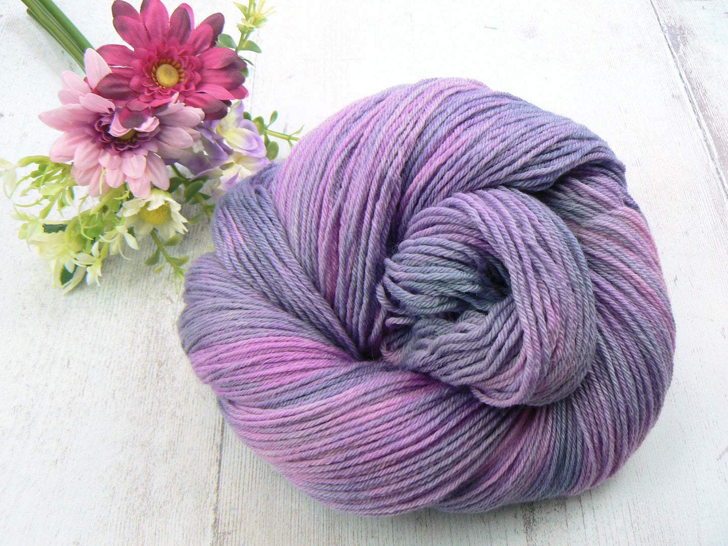 Damson Mist, Falklands Merino 4-ply