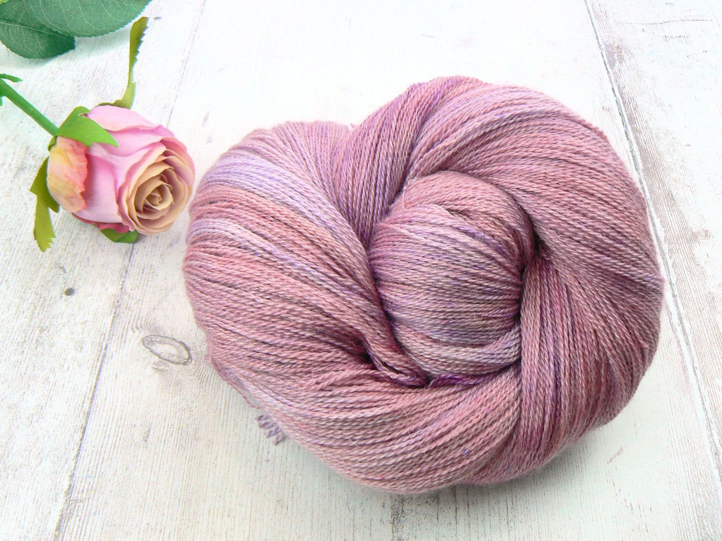 NEW COLOURWAY: Wine and Roses, Baby Alpaca Silk Cashmere Lace