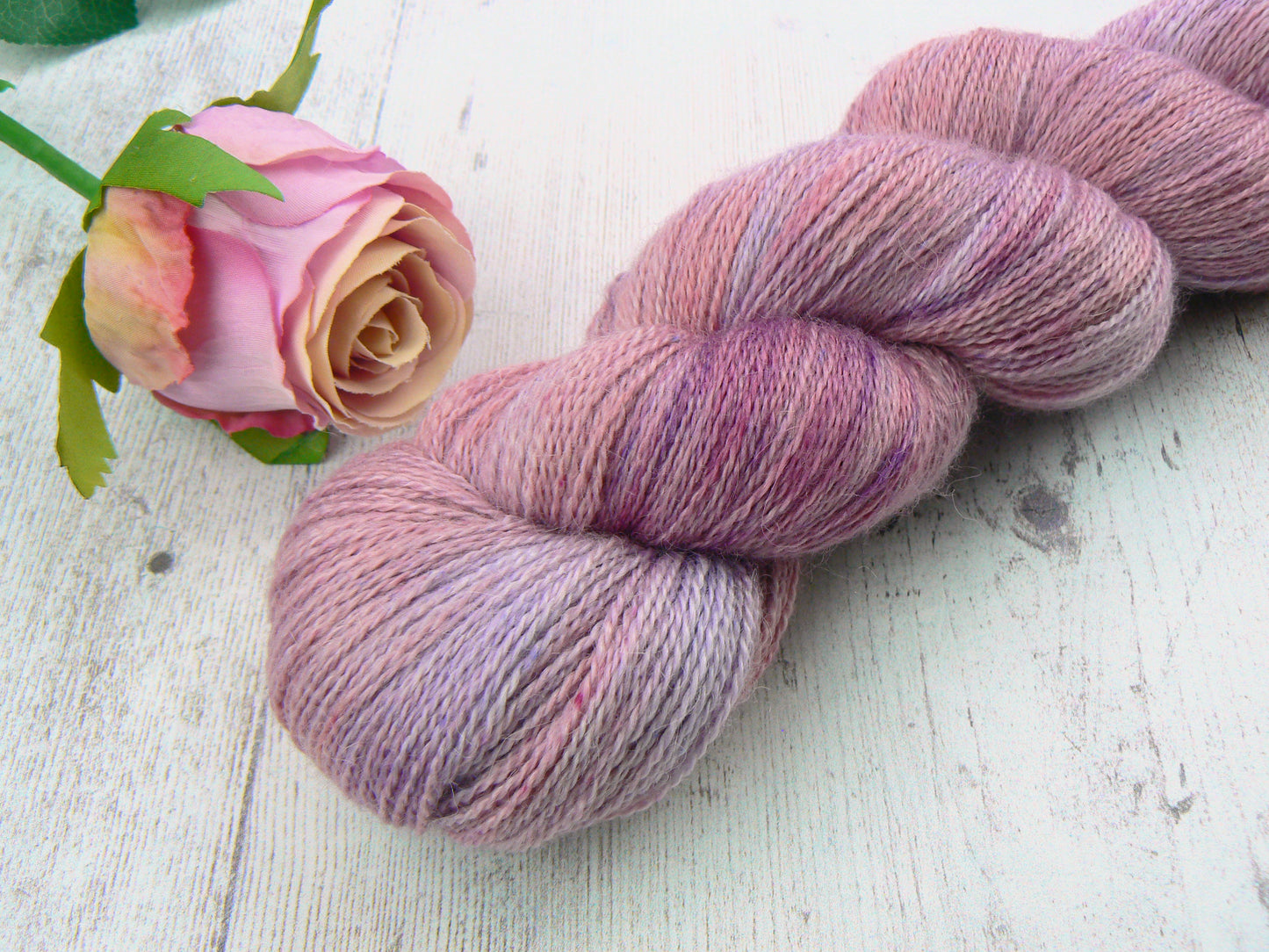 NEW COLOURWAY: Wine and Roses, Baby Alpaca Silk Cashmere Lace