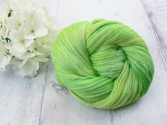 NEW COLOURWAY: Little Green Apples, Baby Alpaca Silk Cashmere Lace