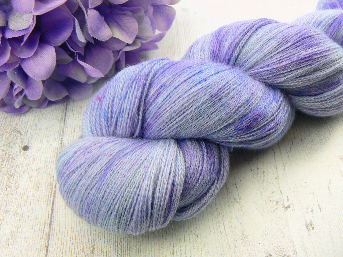 Lilac Shimmer, Merino Silk Fine Lace