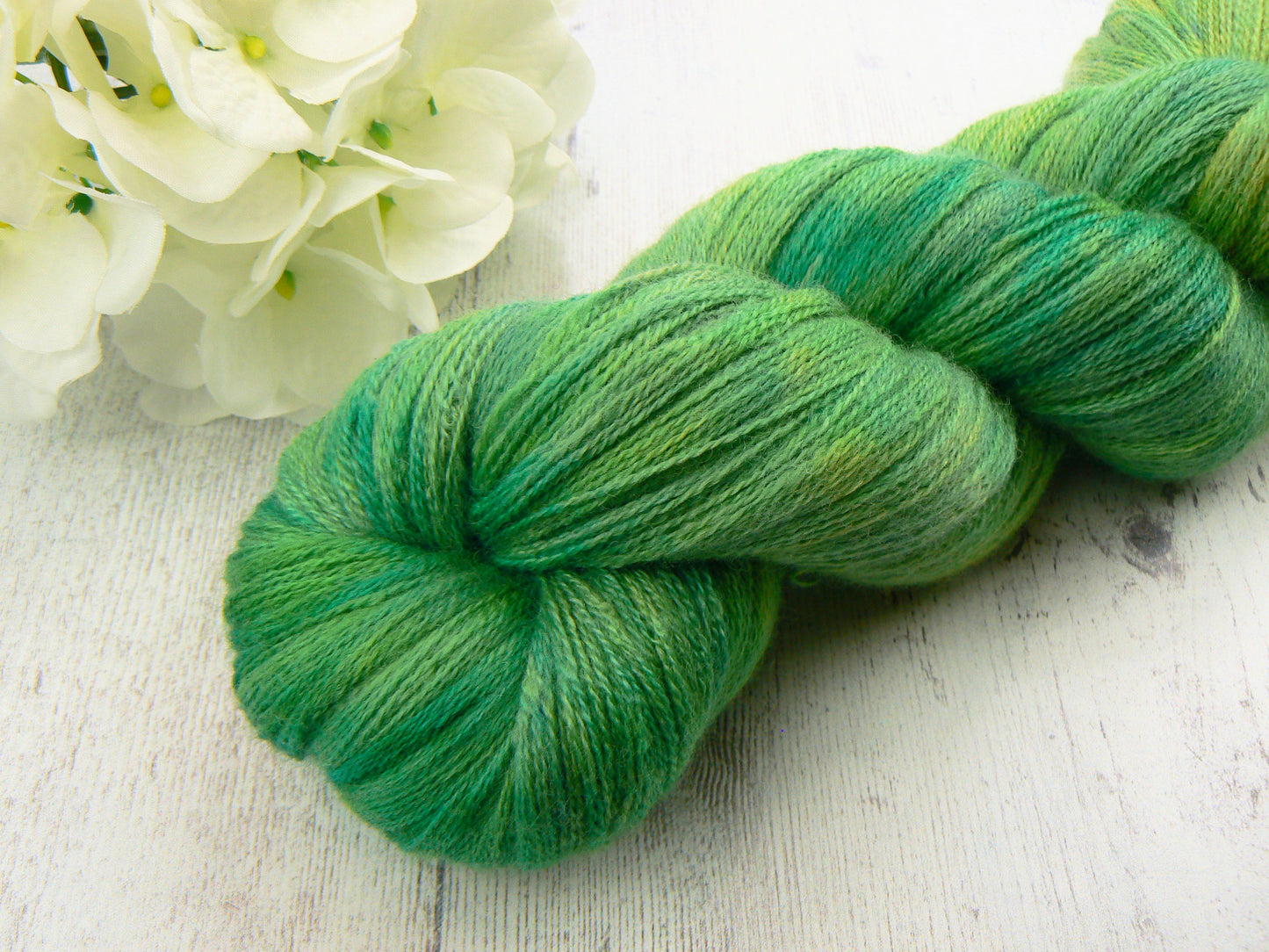 Autumn Green, Merino Silk Fine Lace