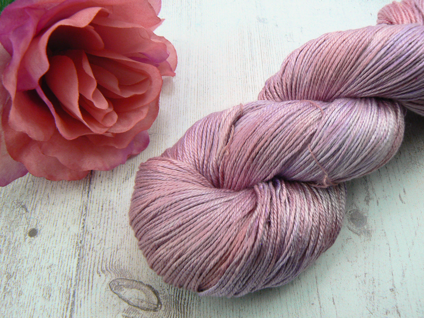 Wine and Roses, Spun Silk 4-ply