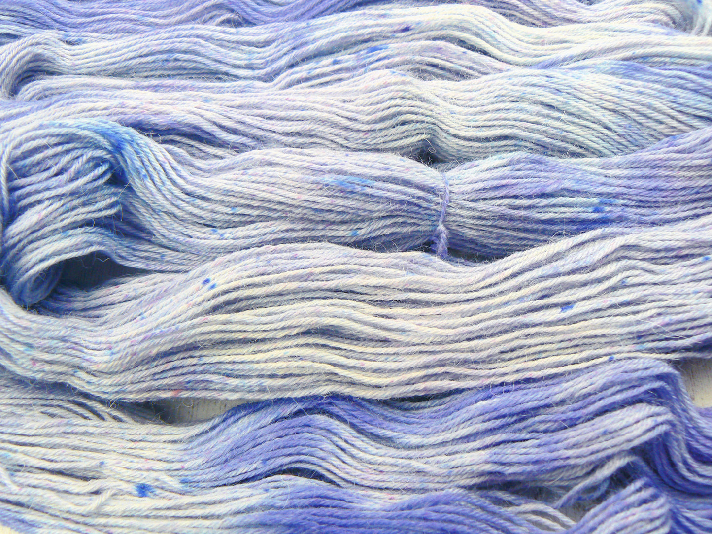 NEW COLOURWAY: Blue Shimmer, Alpaca Blue Faced Leicester 4-ply
