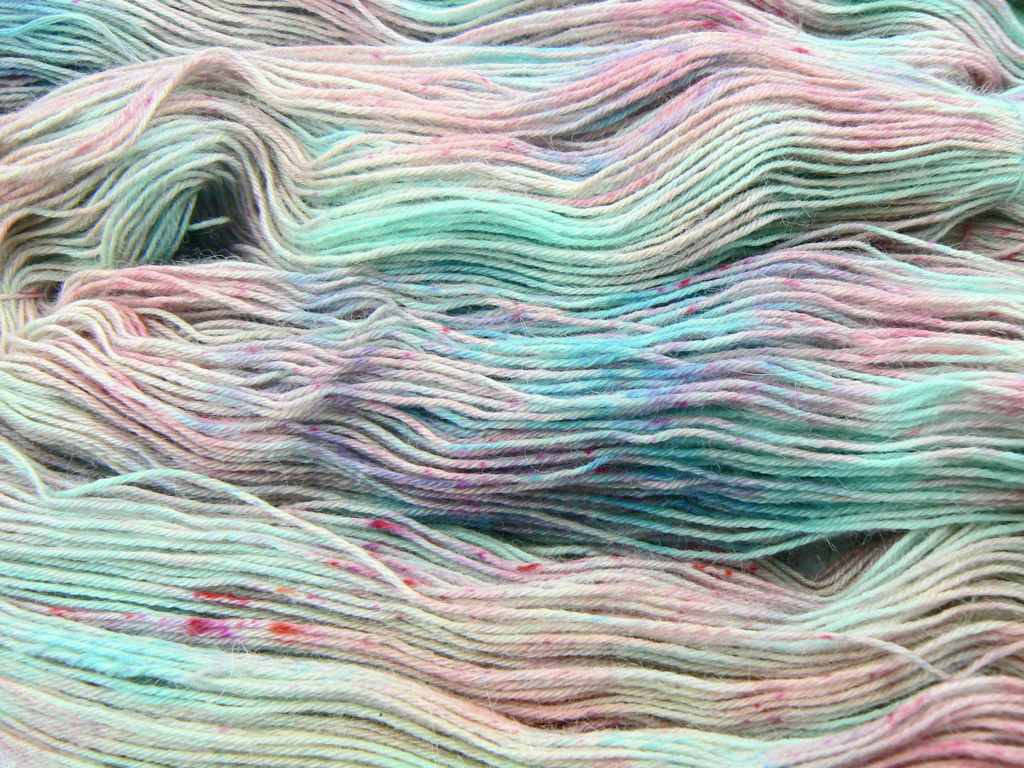 NEW COLOURWAY: Frosted Petals, Alpaca Blue Faced Leicester 4-ply