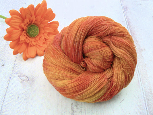 NEW COLOURWAY: On Golden Sands, Merino Silk Cobweb Lace (50:50)