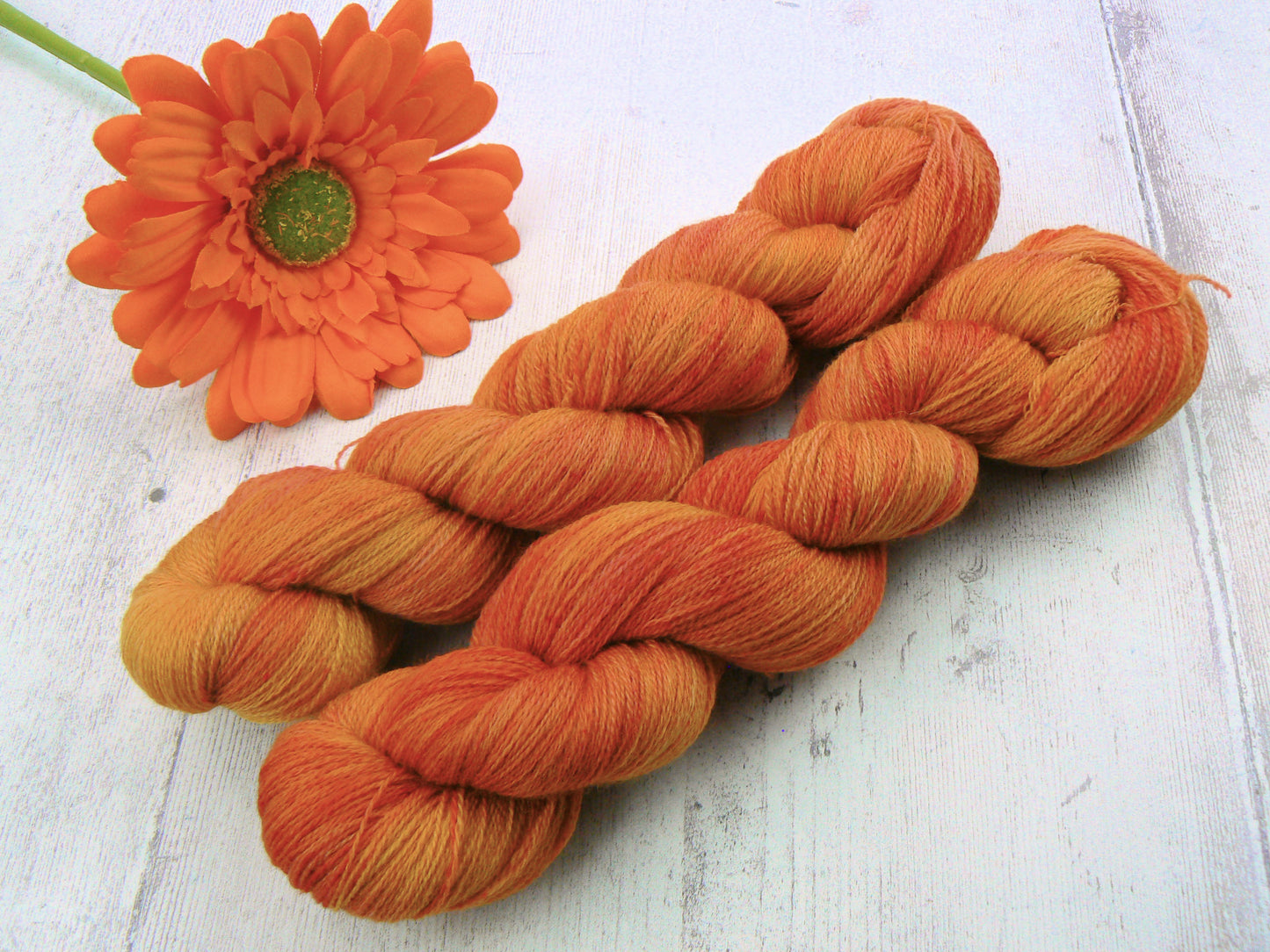 NEW COLOURWAY: On Golden Sands, Merino Silk Cobweb Lace (50:50)