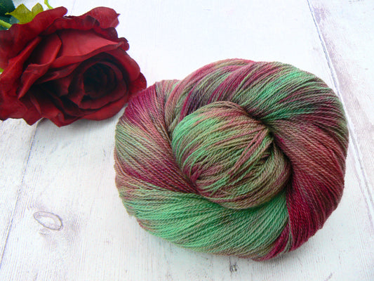 NEW COLOURWAY: Red Campion, Merino Silk Cobweb Lace (50:50)
